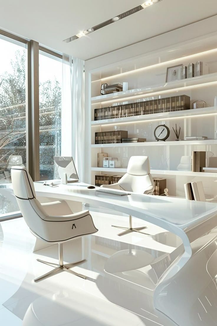 Modern MD Chamber with Private VIP Leather Sofa Meeting Lounge #38